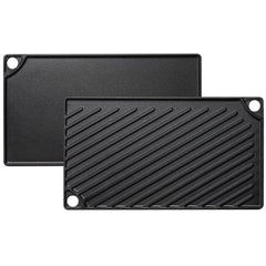 EWFEN griddle front packaging showing size and pre-seasoned finish for immediate use