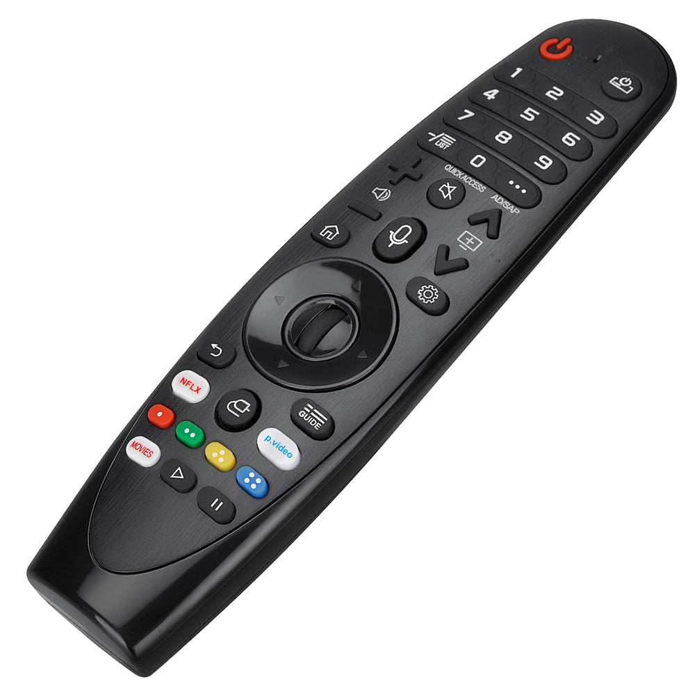 EWO'S remote front view showing full button layout for easy control