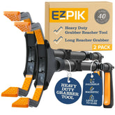 EZPIK front view of 40-inch grabber showing length and handles for easy reach