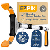 EZPIK front view showing full 43-inch reach and sturdy frame benefit convenience