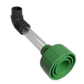EZVAC front assembly showing adapter and clear fitting, enables visible clog removal