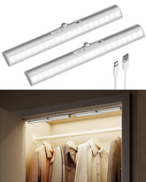 EZVALO front view mounted in closet showing wide even illumination benefit