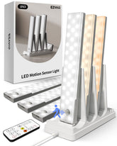 EZVALO front packaging showing lights and charging station for organized storage