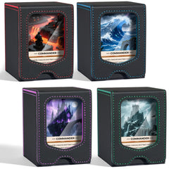Fabmaker deck box front window showing commander for quick identification and faster setup