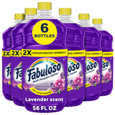 Fabuloso bottle front label showing lavender scent and concentrated formula benefit