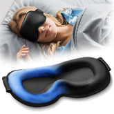 Facemoon front view showing full blackout and ergonomic fit for better sleep