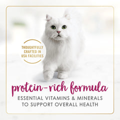 Fancy Feast can label detail showing nutrition facts and ingredient transparency