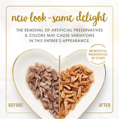 Fancy Feast can top label close-up showing clear flavor information
