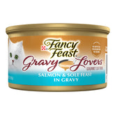 Fancy Feast front can showing Gravy Lovers label and gourmet appeal