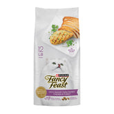 Fancy Feast front package 12 lb showing brand and flavor benefit