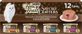 Fancy Feast front packaging 24-pack showing variety and convenience