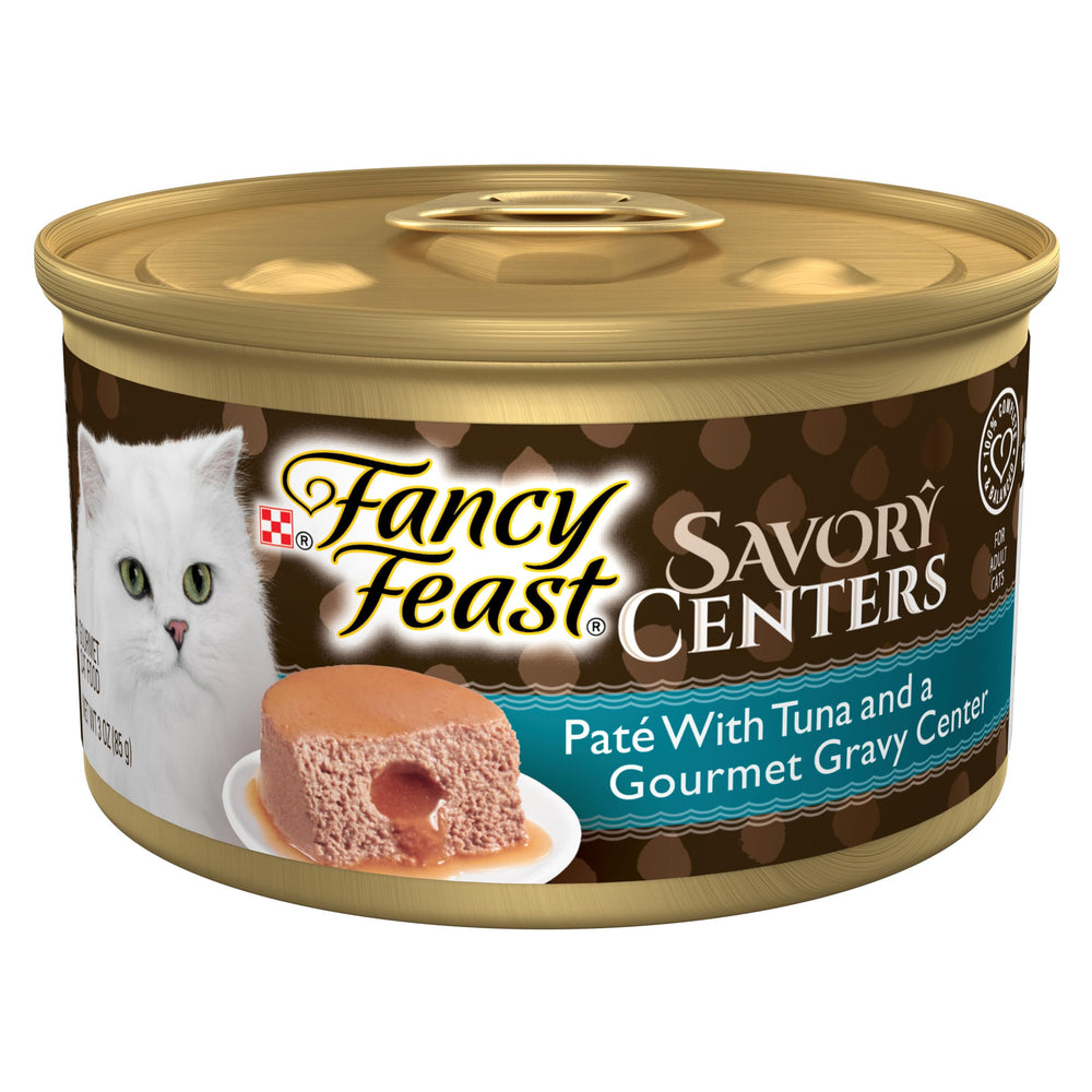 Fancy Feast tuna front packaging showing 3 oz can and brand appeal