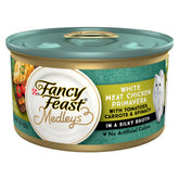 Fancy Feast Medleys front packaging showing 24-pack and branding advantage