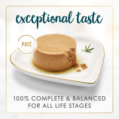 Fancy Feast open can showing smooth pate texture, easy-eat consistency for cats