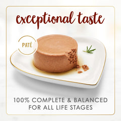 Fancy Feast can opened top view revealing pate texture, freshness visible benefit