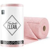 Fantasticlean front roll packaging showing 75-count and pink color, handy supply