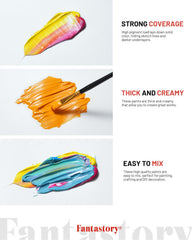 Fantastory brush set arranged to show 12 brushes and precision for fine details