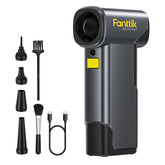 Fanttik B10 Pro Max front view showing compact design and grey finish for portable cleaning