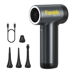 Fanttik B10 Pro front view showing compact grey body and nozzle, easy targeted cleaning