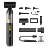 Fanttik Slim V10 APEX front view showing compact design and nozzle - quick car cleanup