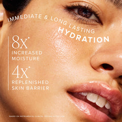 Farmacy cream on finger demonstrating easy spread and moisture
