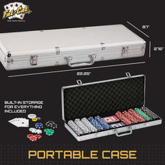 Fat Cat dealer, big blind, small blind buttons and two decks ready to start play