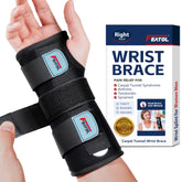 FEATOL right-hand front view showing neutral wrist alignment and support benefit