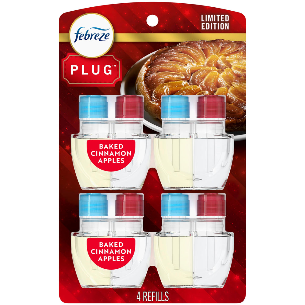Febreze Baked Cinnamon Apples front packaging showing cozy scent benefit