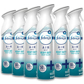 Febreze front packaging showing Heavy Duty Crisp Clean scent benefit