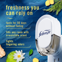 Febreze Mountain refill close-up highlighting texture and lasting scent