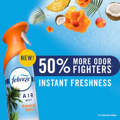 Single Febreze can front label highlighting linen scent and odor fighting