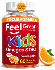 Feel Great Vitamin Company front packaging showing bottle and citrus gummies benefits convenience
