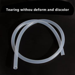 Feelers tubing used in a homebrew siphon showing flow visibility and convenience