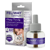 FELIWAY Optimum front packaging showing product and benefit of stress reduction