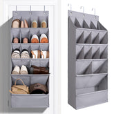 FENTEC front view of hanging organizer showing 15 pockets and tidy storage benefit