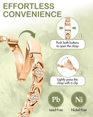 Feraco cubic zirconia accent sparkle adding refined shine to bracelet