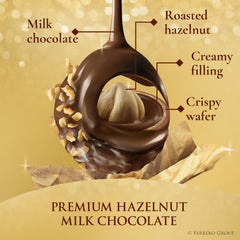 Ferrero Rocher close-up of milk chocolate surface highlighting rich texture and quality