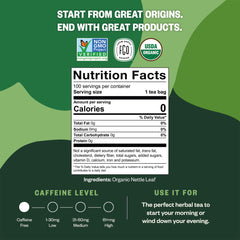 FGO tea bag steeping in cup illustrating brewing clarity and caffeine-free calm