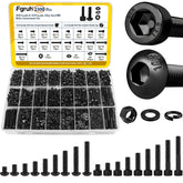 Fgruh front packaging showing full 2300PCS M3 assortment for fast project starts