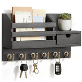 FifthQuarter front view wall mounted organizer showing neat storage benefit