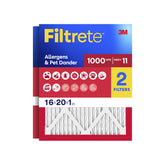 Filtrete front packaging showing 2-pack and benefits