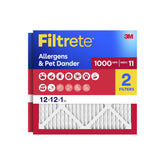 Filtrete front packaging showing 2-pack and filter benefits for cleaner air