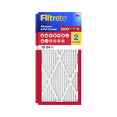Filtrete front packaging showing 2-pack and MPR 1000 for easy identification and value