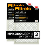 Filtrete front packaging showing model and MPR 2800 benefits