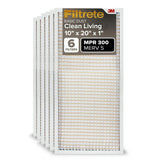 Filtrete front packaging showing six-pack and benefits