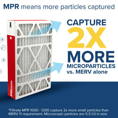 Filtrete installed in an HVAC slot, brand demonstrating easy fit and airflow