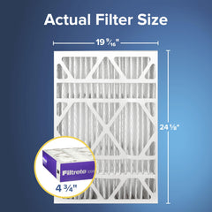 Filtrete close-up of pleated media highlighting efficient particle capture