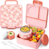 Fimibuke front view lunch box with handle showing portability and secure closure