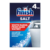 Finish salt front packaging showing 4kg bag and brand for easy identification and storage