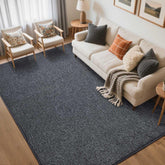 FinRèc Home grey rug front view showing clean modern design and comfort